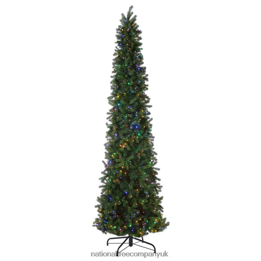 Trees | National Tree Company Pre-lit \Feel Real\ Artificial Giant Slim Downswept Christmas Tree Green Douglas Fir Dual Color LED Lights Includes PowerConnect and Stand 12 feet F2L4F7